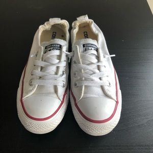 White Slip on Converse chuck taylors sz 6